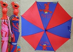 Sesame Street Elmo Umbrella Kids Raingear
