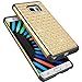 Galaxy Note 7 Case, Note 7 Case, Tekcoo® [Tstar Series] [Champagne Gold] Studded Rhinestone Crystal Bling Rubber Defender Plastic Rugged Slim Hard Case Cover For Samsung Galaxy Note 7 2016 N930