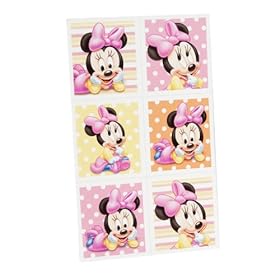  Minnies 1st Birthday Sticker Sheets (4 count)
