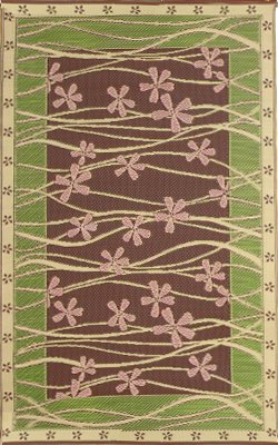 Summer Special! $15 OFF (was $74.50) Mad Mats - Tall Grass Pink and Brown - 5x8