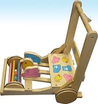 Brand NEW 15" colorful baby learning walker stroller wood and casters PUSH TOY Quack-a-long