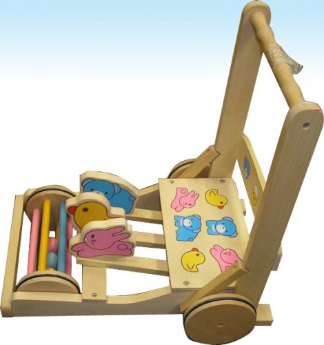 Brand NEW 15" colorful baby learning walker stroller wood and casters PUSH TOY Quack-a-long