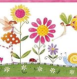 Flower Fairies Wall Border - Pink (5 yards)