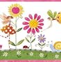 Pink Flower Fairies Wallpaper Border