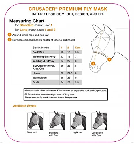 Cashel Crusader Fly Mask with Ears - All Sizes