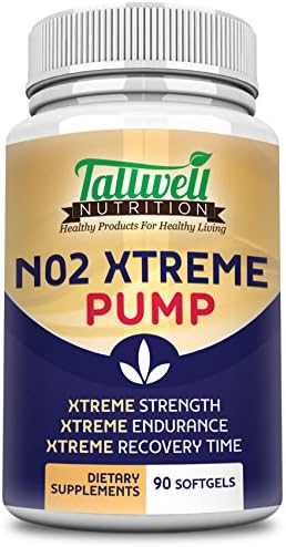 Nitric Oxide Supplement - (NO2) Extreme Pump Muscle Building Amino Acids - Maximize Athletic Performance - Enhanced Strength, Endurance & Stamina - Reduced Recovery Times - 90 Capsules