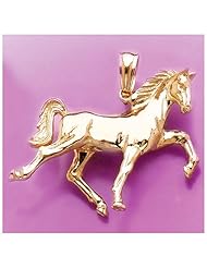 Gold 3d Tennessee Walking Horse Charm