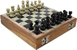 Schachspiel aus Speckstein / Spass & Spiel