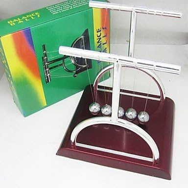 ZHYU Classic Educational Toys Desktop Newton's Cradle Colliding Balls (S)