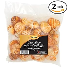 Roland Extra Large Snail Shells, 3 DOZEN Tubes (Pack of 2)