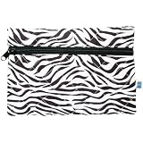Quilted Cosmetic Bag - Zebra - By Threadart