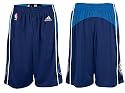 Dallas Mavericks New Adult Blue Tackle Twill Logo Swingman Shorts By Adidas