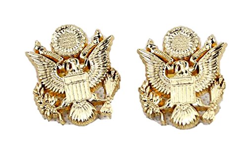 The Walking Dead Uniform Eagle Insignia Collar PIN Badge Replica Props 1 Pair