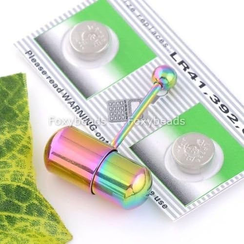 Colorful Vibe Bell POWERFUL Vibrating TONGUE Ring Piercing Barbell Body Jewelry