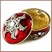 Michael Hero Burgundy European Traditions Luxury Collectible Trinket Box with Swarovski Pearls