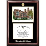 University of Oklahoma Gold Embossed Diploma Frame with Limited Edition Lithograph