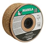 Lehigh Secure Line MR220 Twisted Manila Rope, 1/2-Inch by 200-Foot, Natural