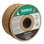Lehigh Secure Line MR220 Twisted Manila Rope, 1/2-Inch by 200-Foot, Natural