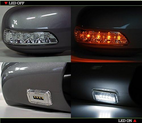 LED Light Side Mirror Cover (1 way) For Hyundai Tucson 2005~2009 (black (EB))