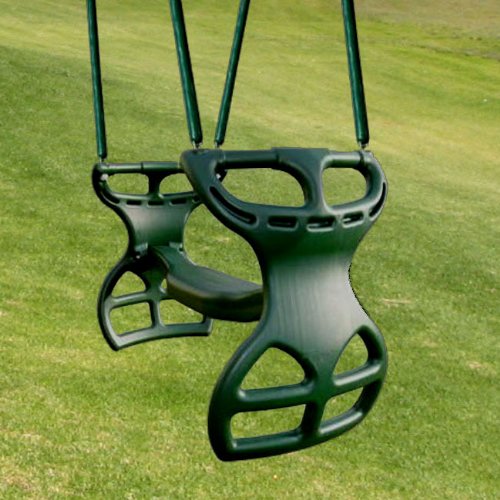Glider Swing Playset Back to Back Soft Grip Chains
