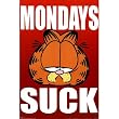 (24x36) Garfield (Mondays Suck) Art Poster Print