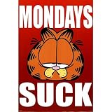 (24x36) Garfield (Mondays Suck) Art Poster Print