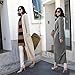 Kamaco Winter Single-Breasted Warm Pullover Long Cardigan Sweater Khaki L