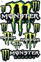 Monster Energy Supercross Motocross / Aufkleberset