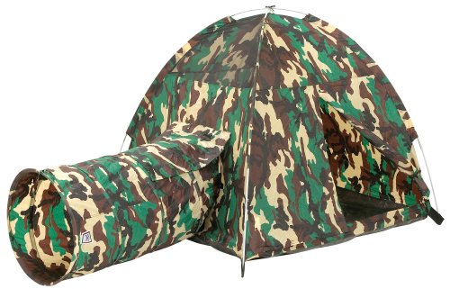 Pacific Play Tents Command HQ Tent & Tunnel Com.