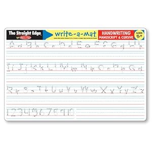 Melissa and Doug Handwriting Write-A-Mat Placemats (Bundle of 6)