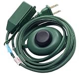 Coleman Cable 09493 9-Foot Christmas Extension with On Off Foot Switch