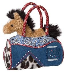 KICKY DENIM SAK WITH HORSE 7.5" WIDE
