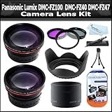 Lens Kit For Panasonic Lumix DMC-FZ100 DMC-FZ40 DMC-FZ47 Digital Camera Inc ....