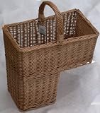 Wicker Stair Basket-Buff Willow