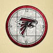 Atlanta Falcons 12in Art Glass Clock NFL Football Fan Shop Sports Team Merchandise