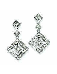 1.1 Carat 14K White Gold Diamond Post Earrings