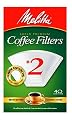 Melitta Cone Coffee Filters, White, No. 2, 40 Count (Pack of 12)