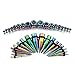 Vcmart Rainbow Ear Gauges Stretching Kit 36 pcs Surgical Steel Tapers and Plugs 14G - 00G 18 Pairs