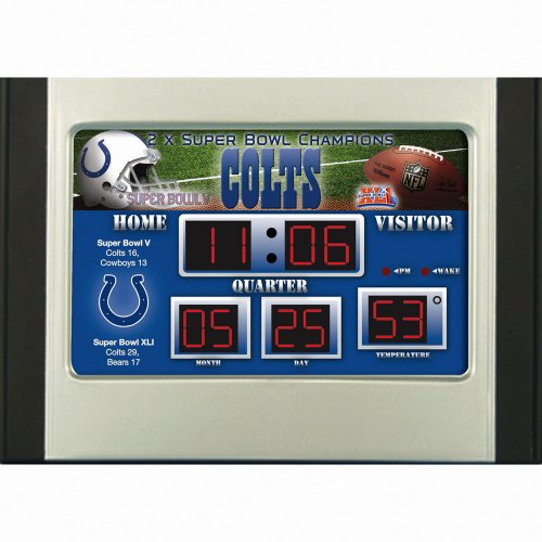 Indianapolis Colts Scoreboard Desk Clock