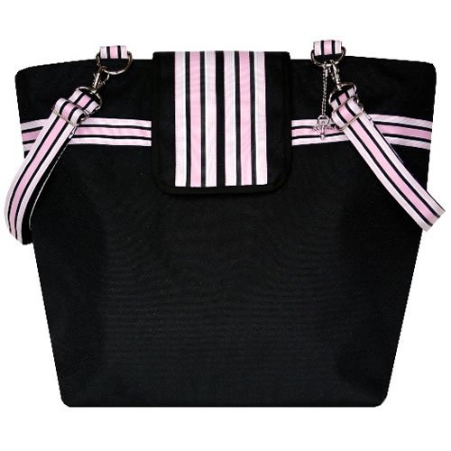 Black Baby Pink Cambridge Diaper Bag