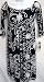 Norma Kamali Everlast Deco Print Empire Waist Dress