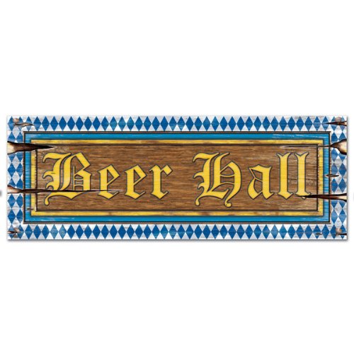Oktoberfest Beer Hall Sign Party Decoration
