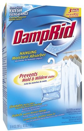 Damp Rid Fresh Fragrance Hanging Moisture Absorber-Powder Fresh Scent-3 ct (Pack of 3)