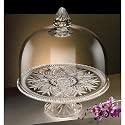DUBLIN CAKE PLATE/DOME - CRYSTAL CAKE PLATE AND DOME COVER, DUBLIN COLLECTION