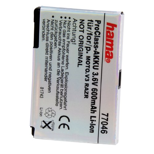 Hama ProClass-Akku Li-Ion 600 mAh f&uuml;r Motorola V3 Razr Preisvergleich