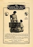 1918 Ad Eldredge 2 Spool Rotary Sewing Machine Mother - Original Print Ad