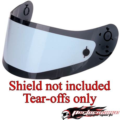 AGV 3-PACK LOT OF SHIELD/VISOR CLEAR TEAR-OFFS