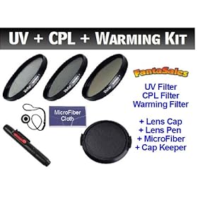 Digital Pro 58mm Warming Filter Kit (High-Res UV / CPL / Warming Intensifier Filters). BONUS Included: Lens Pen Cleaner, Replacement Lens Cap, Lens Cap Keeper, Microfiber Cleaning Cloth