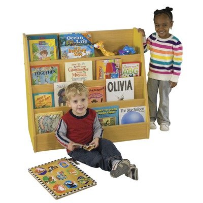 ECR4Kids Colorful Essentials Book Display Stand, Red