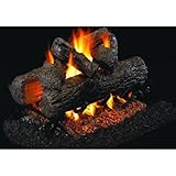 IMAGE OF Peterson Gas Logs 20 Inch Golden Oak See-thru Vented Propane Gas Log Set With G45 Burner And Manual Safety Pilot
